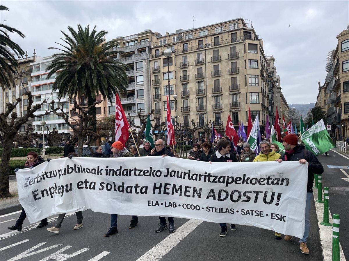 Imagen de la manifestación de San Sebastián