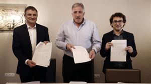 EH Bilduk, Geroa Baik eta Zurekin Nafarroak gobernu akordioa sinatu dute Iruñea martxan jartzeko