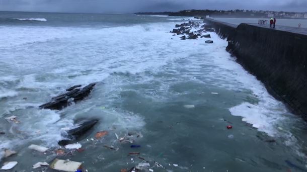 Lugar del accidente. Imagen obtenida de un vídeo de EITB Media.