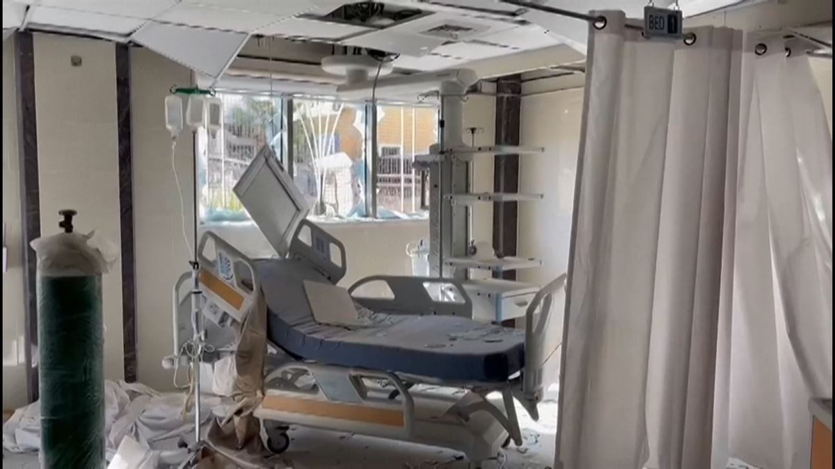 Hospital Al-Quds, en Gaza.