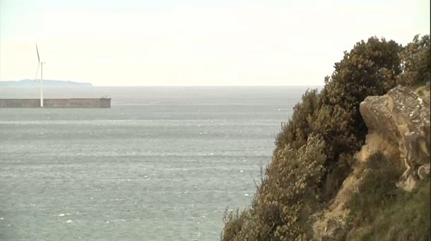 Viento en Bizkaia. Imagen obtenida de un vídeo de EITB Media.