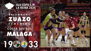 El Zuazo pierde ante el Málaga (19-33) y queda fuera de la fase final de la Copa de la Reina
