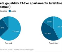 Ia % 25 turista gehiago zenbatu dituzte EAEko apartamentu turistikoetan, 2023an