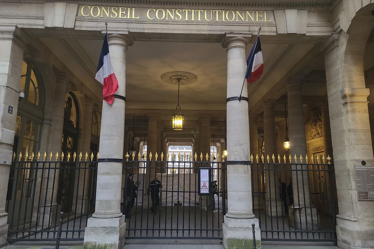 Sede del Consejo Constitucional francés. Foto: EFE