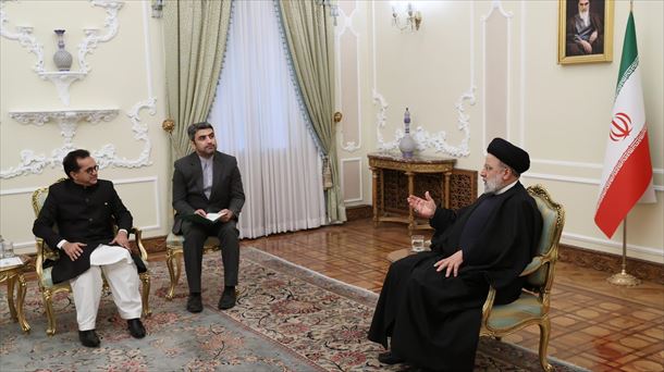 El presidente iraní, Ebrahim Raisi, durante una audiencia. Foto: EFE