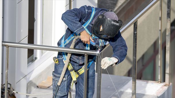 Un empleado de la construcción en Bilbao