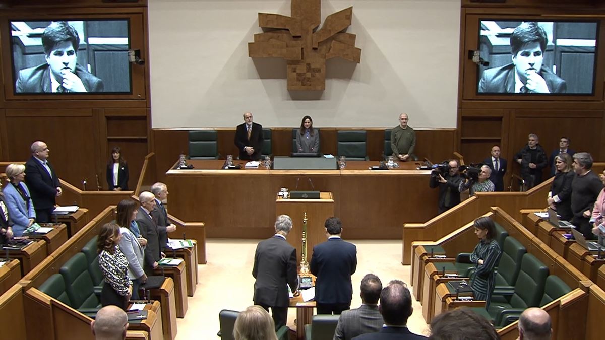 Parlamento Vasco. Imagen obtenida de un vídeo de EITB Media.