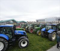 Los agricultores toman por segunda vez el centro de Pamplona y llevan sus reivindicaciones al Gobierno Vasco