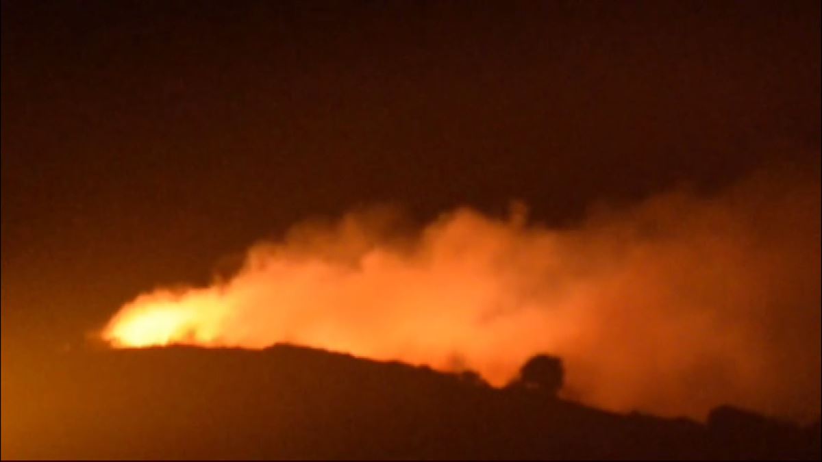 Incendio en Punta Lucero, Bizkaia 