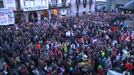 Multitudinaria concentración en Azpeitia para condernar las dos agresiones sexuales denunciadas