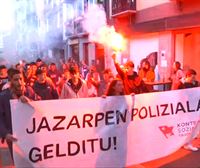 Kontseilu Sozialistak deituta, jazarpen polizialaren kontrako manifestazioa egin dute Tolosan