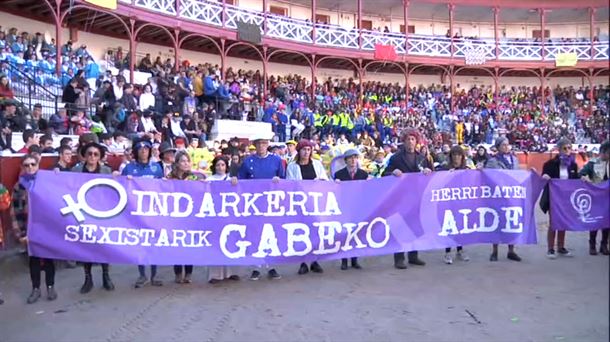 Elkarretaratzea Tolosan, sexu erasoak salatzeko