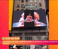 ¿Cómo ha llegado a anunciarse una hamburguesería de San Sebastián en Times Square?