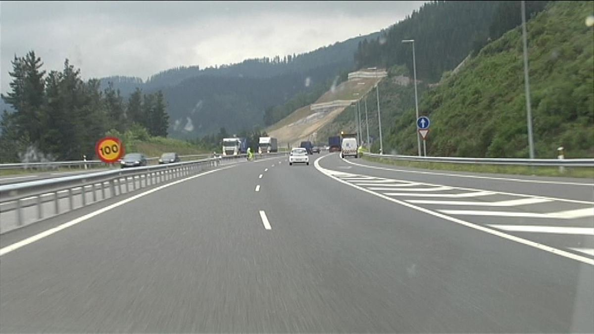 La autopista AP-1. Imagen de archivo: EITB
