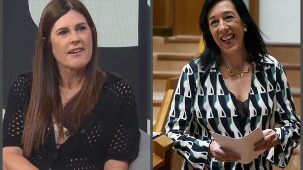 Miren Gorrotxategi (Podemos) y Amaya Martínez (Vox)