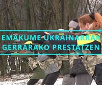 Gero eta emakume gehiagok jasotzen du prestakuntza militarra Ukrainan