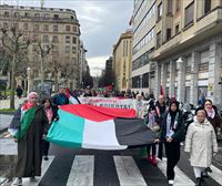 Miles de ciudadanos vascos denuncian el genocidio en Palestina y exigen la ruptura de relaciones con Israel