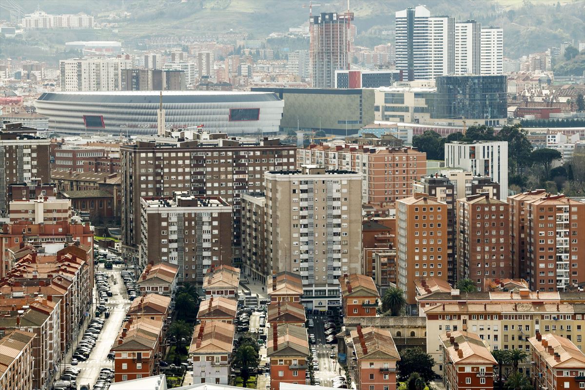 Viviendas en Bilbao, en una imagen de archivo