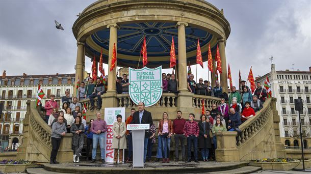 Pernando Barrena, en un acto en Pamplona. Foto: EH Bildu