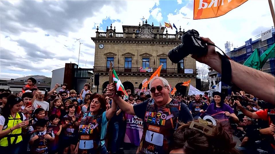 Primer kilómetro de Korrika., en Irun.Foto: korrika.eus 