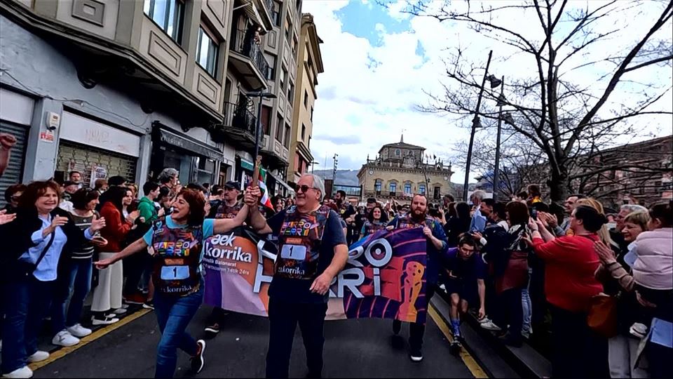 Primer kilómetro de Korrika., en Irun. Foto: korrika.eus