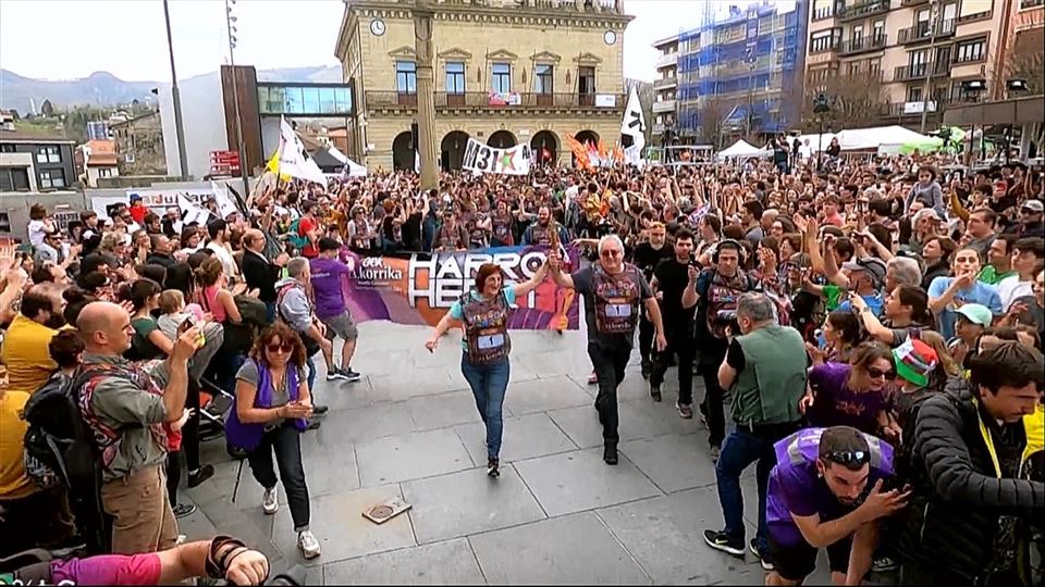 Primer kilómetro de Korrika., en Irun. Foto: korrika.eus 