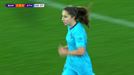 Clara Pinedok Bartzelonaren aurkako Kopako kanporaketan sartutako gola (1-1)