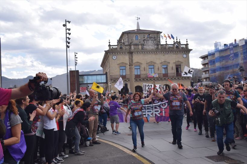 Primer kilómetro de Korrika., en Irun. Foto: korrika.eus