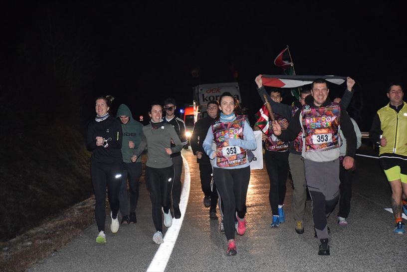 Desde Escaroz, camino de Pamplona. Foto: korrika.eus