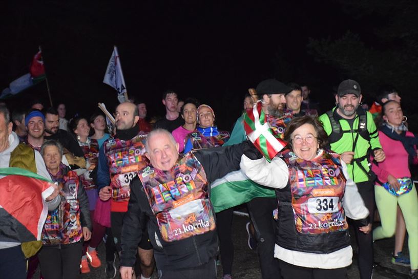 Desde Escaroz, camino de Pamplona. Foto: korrika.eus