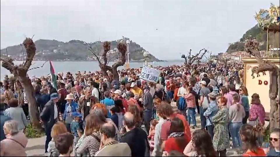 Manifestación por Palestina en Donostia. EITB Media. 