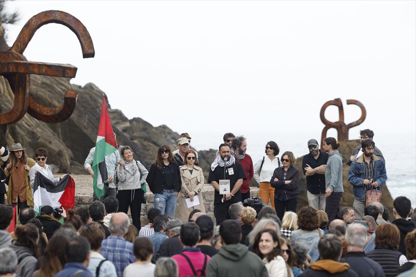 Manifestación por Palestina en Donostia. EFE