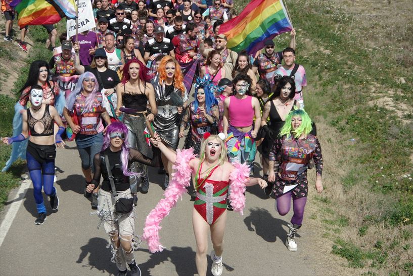 Korrika en el sur de Navarra. Foto: Korrika.eus