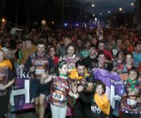 La 23ª Korrika reúne a una multitud en la entrada a Vitoria-Gasteiz por Abetxuko
