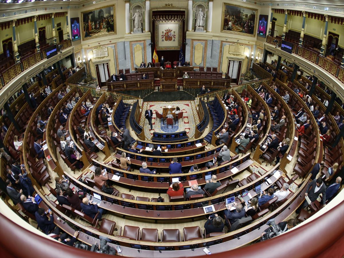 Imagen cenital del Congreso de los Diputados