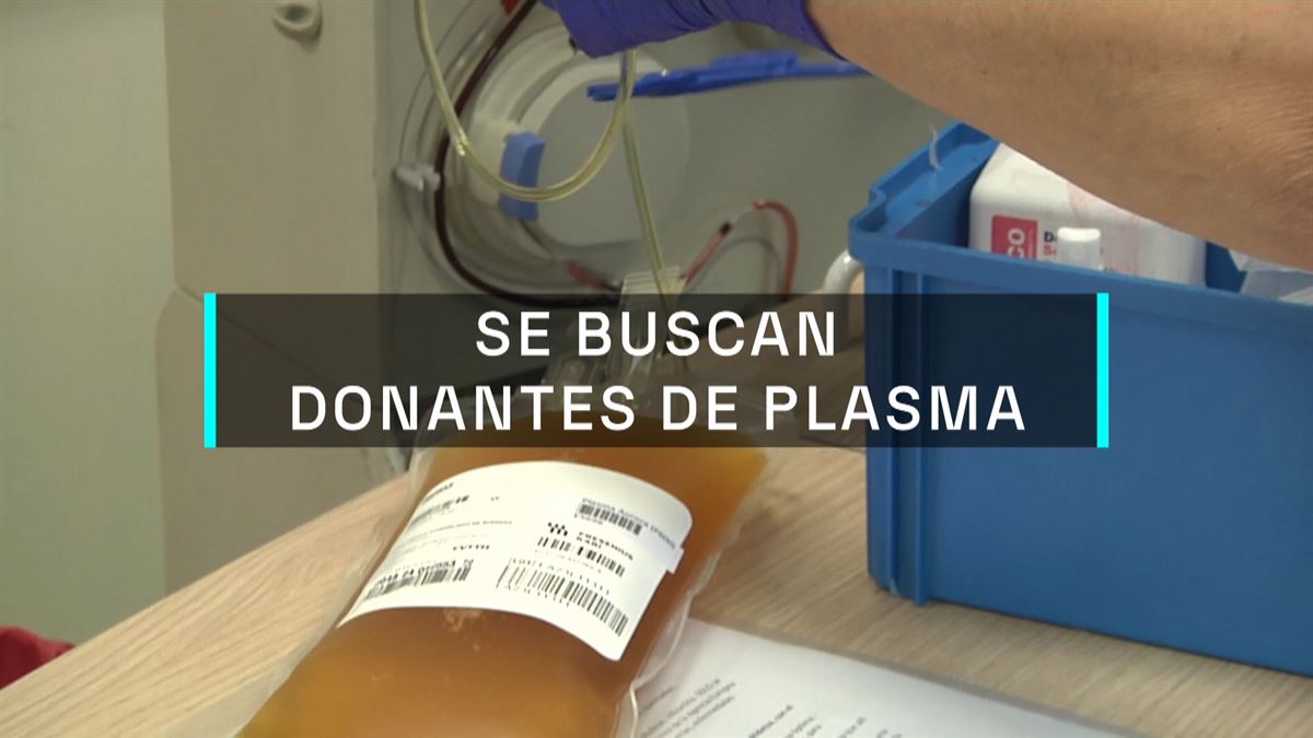 Donación de plasma. Imagen obtenida de un vídeo de EITB Media.