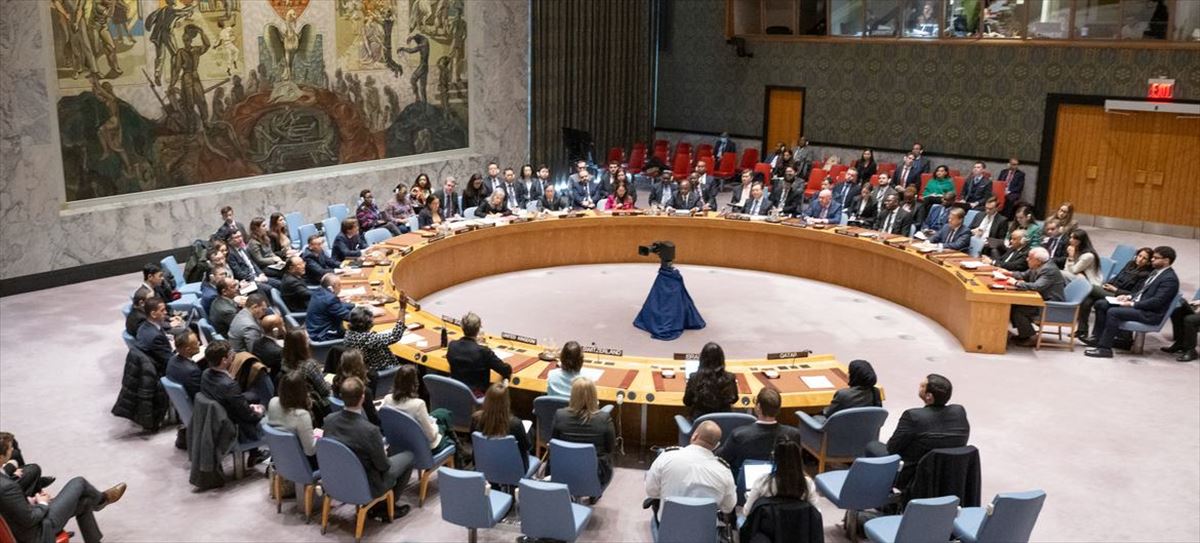 Renuión de esta mañana del consejo de Seguridad de la ONU. 