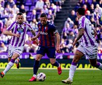 Un Eibar en inferioridad pierde ante el Valladolid un partido que comenzó ganando (3-1)