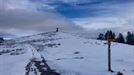 La nieve tiñe de blanco los montes de Bizkaia