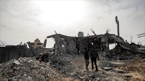Imagen de un ataque israelí en Rafah