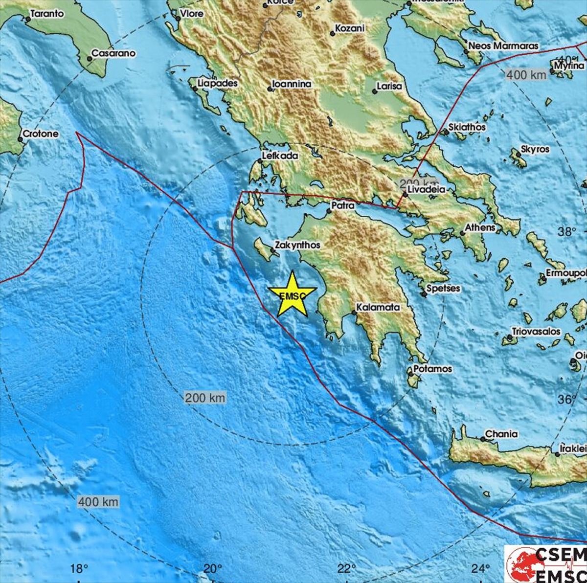 Dos terremotos de magnitudes 5,6 y 4,5 sacuden el sur de Grecia