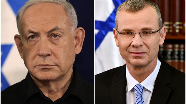 Bejamin Netanyahu eta Yariv Levin.