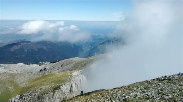 La cima de Soumcouy, en Arette. 