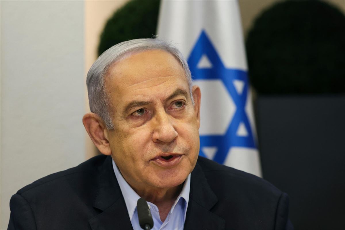 Benjamin Netanyahu Israelgo lehen ministroa. 