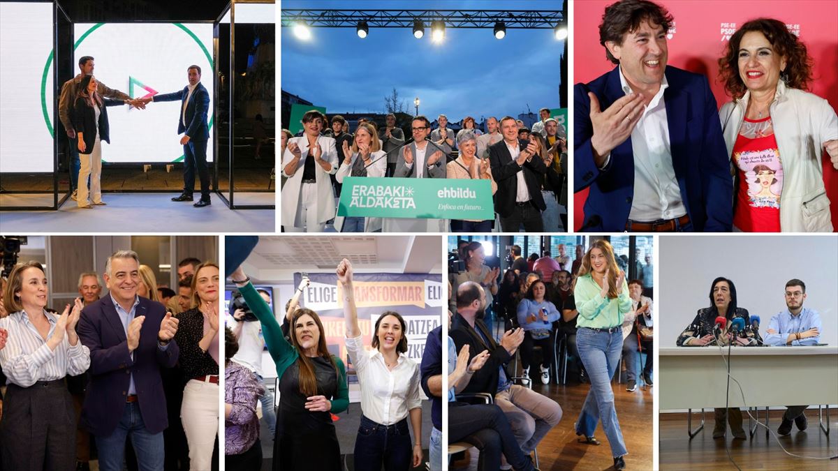 Actos de apertura de campaña de las principales fuerzas políticas de Euskadi