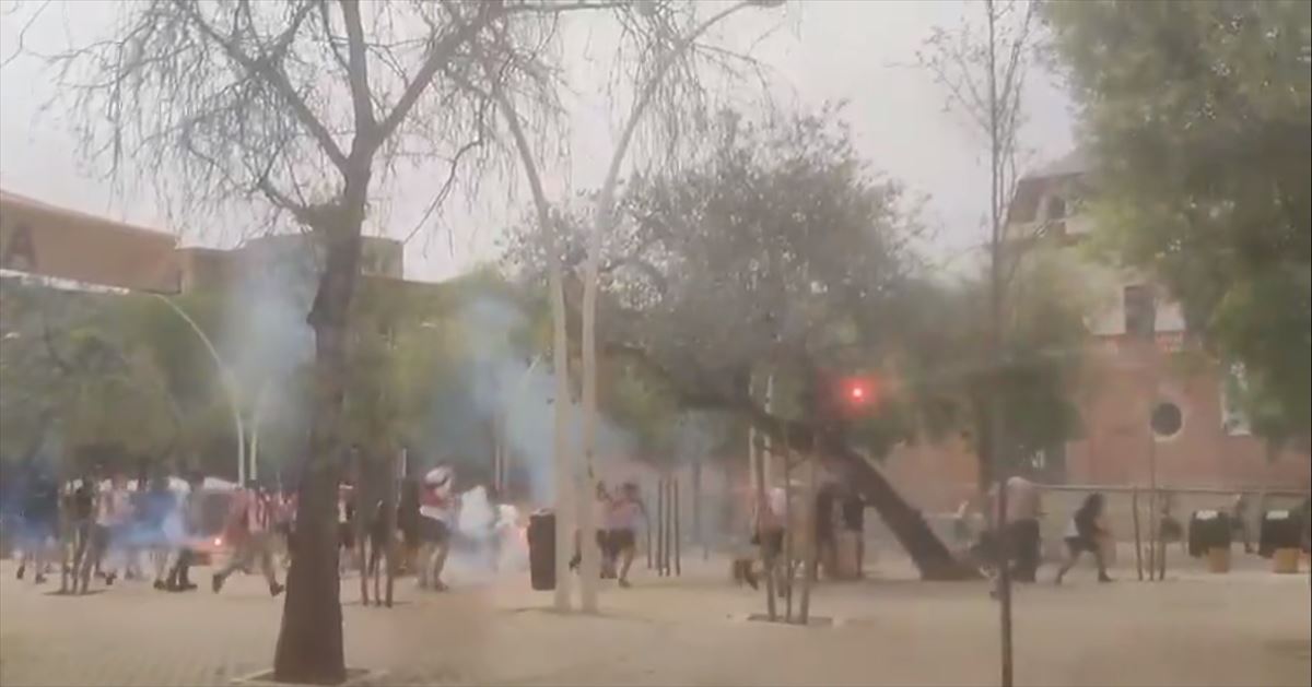 Captura de imagen del vídeo que recoge el enfrentamiento.
