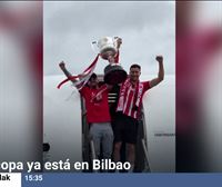 El Athletic y la ansiada Copa ya están en Bilbao