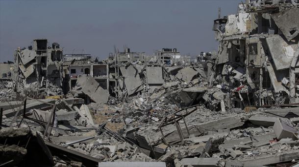 Casas derruidas en Palestina.