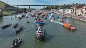 Espectaculares datos de audiencia en EITB durante la celebración de la gabarra del Athletic