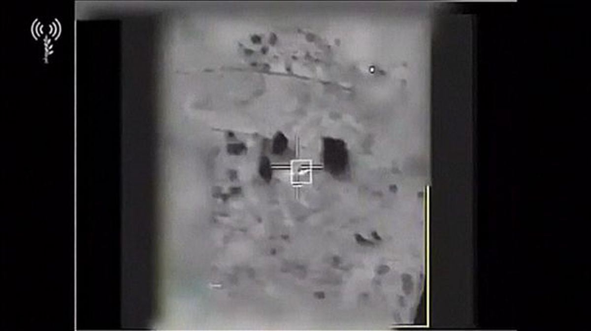 Imagen de archivo de un ataque de Irán a Israel en 2018 con drones.